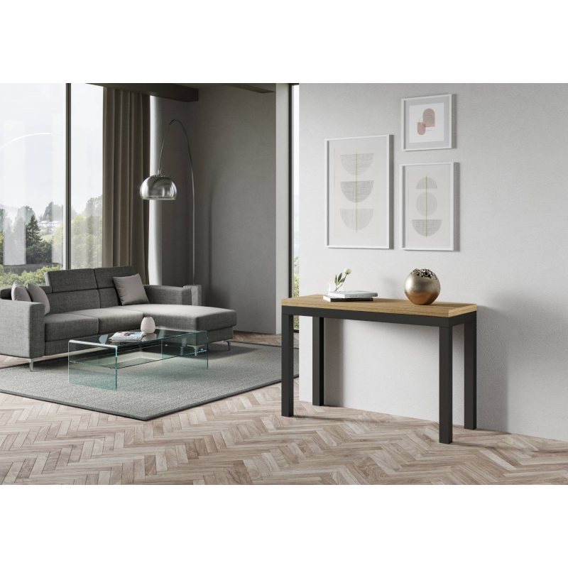 Tavolo apribile 120x45/90 cm Everyday Double telaio Antracite