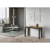 Tavolo apribile 120/200x45/90 cm Everyday Double telaio Antracite