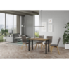 Tavolo apribile 120/200x45/90 cm Everyday Double telaio Antracite