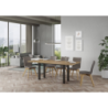 Tavolo apribile 120/200x45/90 cm Everyday Double telaio Antracite