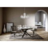 Tavolo allungabile 90x120/180 cm Ganty - bordo Antracite telaio Antracite