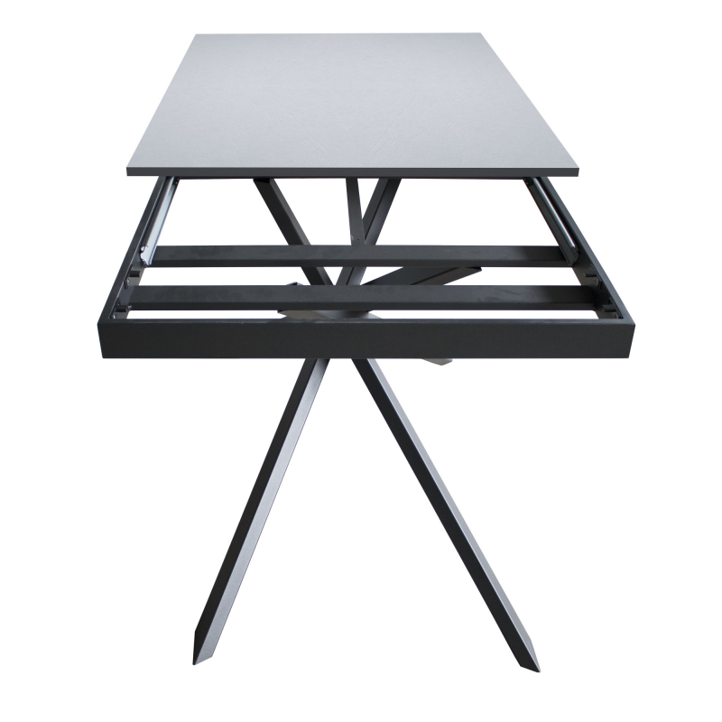 Tavolo allungabile 90x120/180 cm Ganty - bordo Antracite telaio Antracite