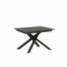 Tavolo allungabile 90x120/180 cm Ganty - bordo Antracite telaio Antracite