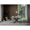 Tavolo allungabile 90x120/180 cm Ganty - bordo Antracite telaio Antracite