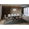 Tavolo allungabile 90x160/220 cm Ganty - bordo Antracite telaio Antracite