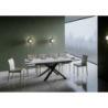 Tavolo allungabile 90x160/220 cm Ganty - bordo Antracite telaio Antracite
