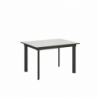 Tavolo allungabile 90x120/180 cm Cumar telaio Antracite