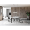 Tavolo allungabile 90x120/180 cm Cumar telaio Antracite