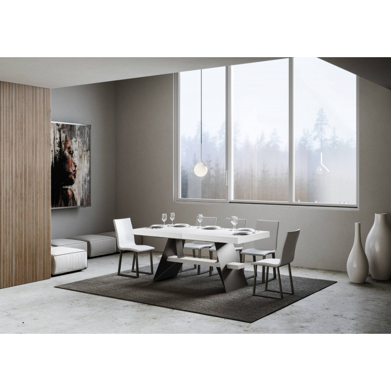 Tavolo allungabile 90x180/440 cm Baita telaio Antracite
