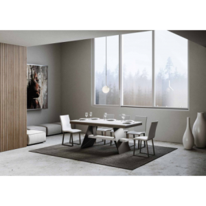 Tavolo allungabile 90x180/284 cm Baita Evolution telaio Antracite