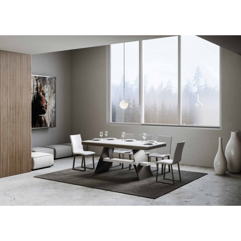 Tavolo allungabile 90x160/420 cm Baita Evolution telaio Antracite