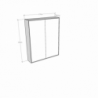 Letto a scomparsa 160 verticale Kentaro