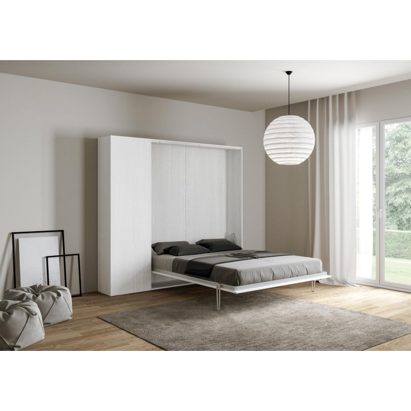 Letto a scomparsa 140 verticale Kentaro con colonna