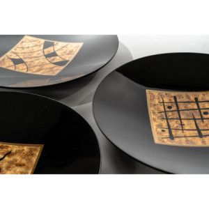 Zoom Set di 3 Piatti decorativi Piatti 50cm X 50cm H 8cm Stones