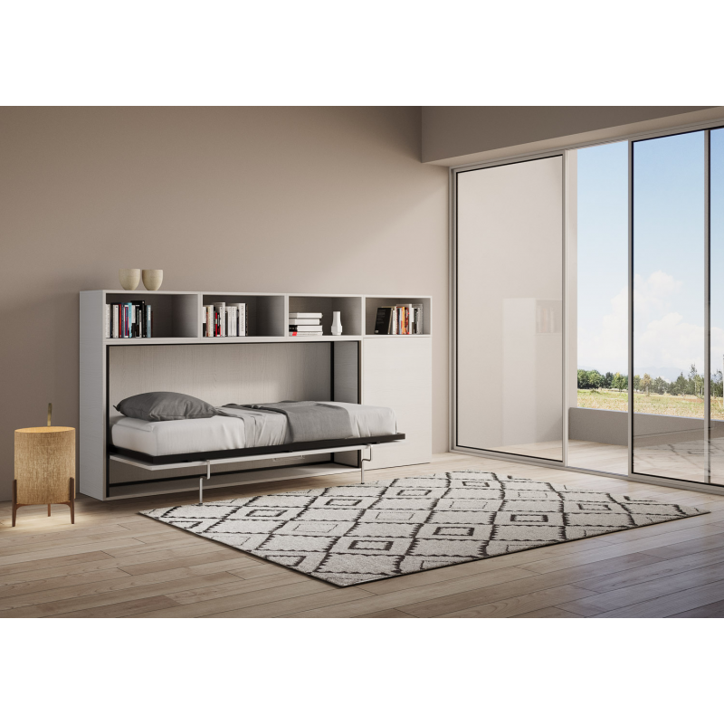 Letto a scomparsa singolo orizzontale Kando composizioni