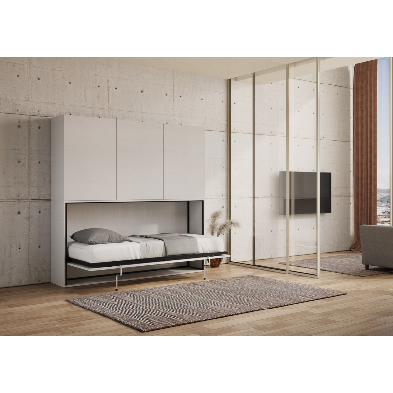 Letto a scomparsa singolo orizzontale Kando composizioni