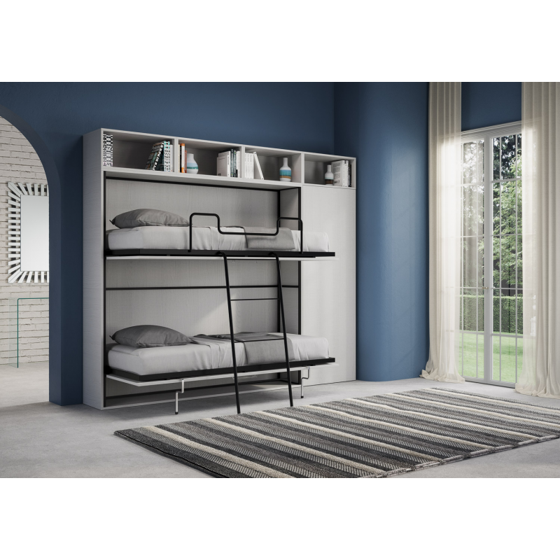Letto a scomparsa doppio orizzontale Kando composizioni