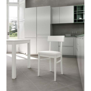 Set di 2 Sedie in legno laccato Monaco 44cm X 45cm H 82cm Stones