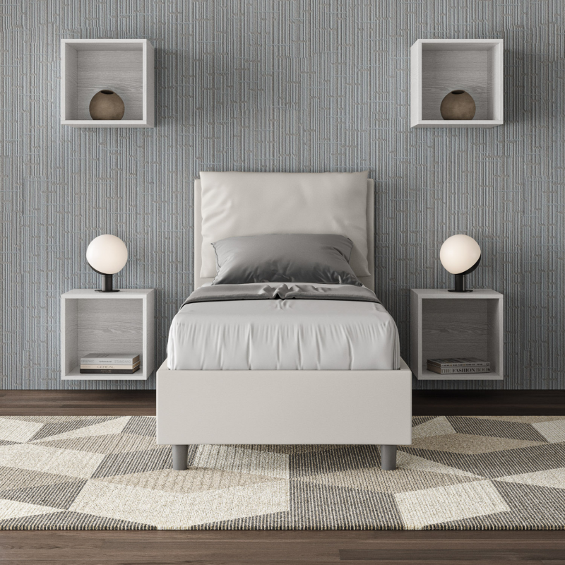 Letto imbottito Singolo 80x190 cm Antea