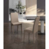Set di 2 Sedie in similpelle Anita 59cm X 46cm H 99cm Stones