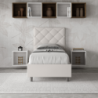 Letto imbottito Singolo 80x190 cm Priya