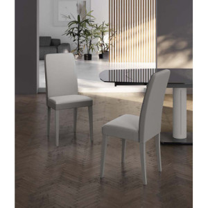 Set di 2 Sedie in similpelle Anita 59cm X 46cm H 99cm Stones