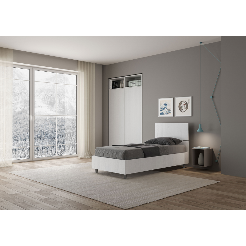 Letto Singolo 80x190 cm testata dritta Demas