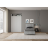 Letto Singolo 80x190 cm testata dritta Demas