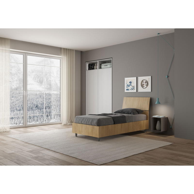 Letto Singolo 80x190 cm testata inclinata Demas