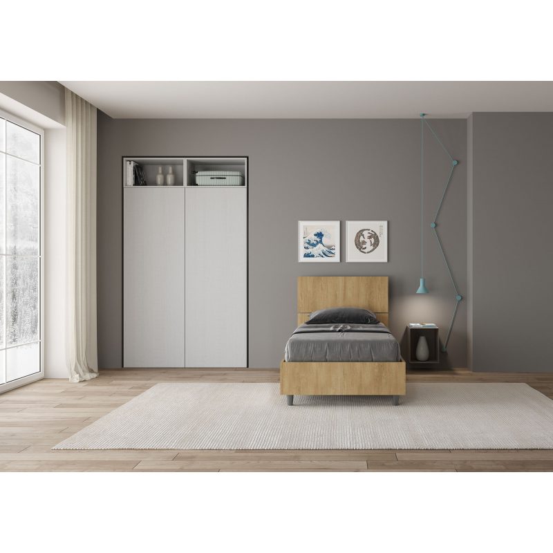 Letto Singolo 80x190 cm testata inclinata Demas