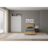 Letto Singolo 80x190 cm testata inclinata Demas