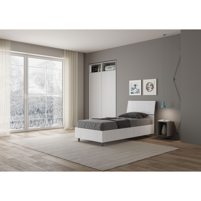Letto Singolo 80x200 cm testata inclinata Demas