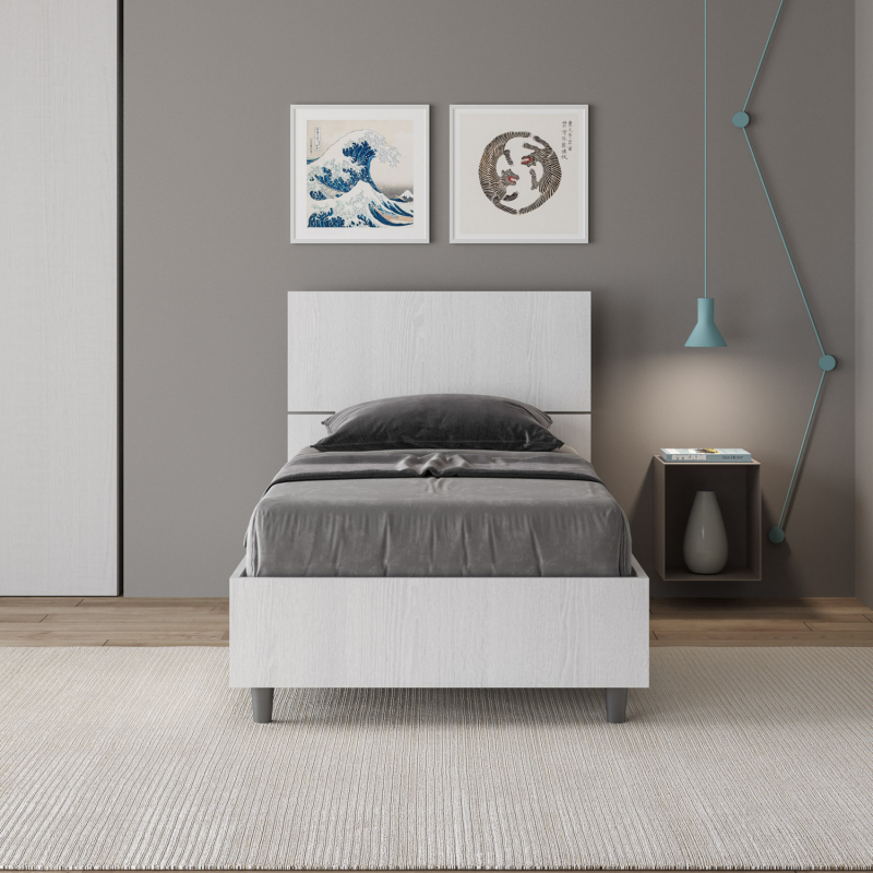 Letto Singolo 80x200 cm testata inclinata Demas