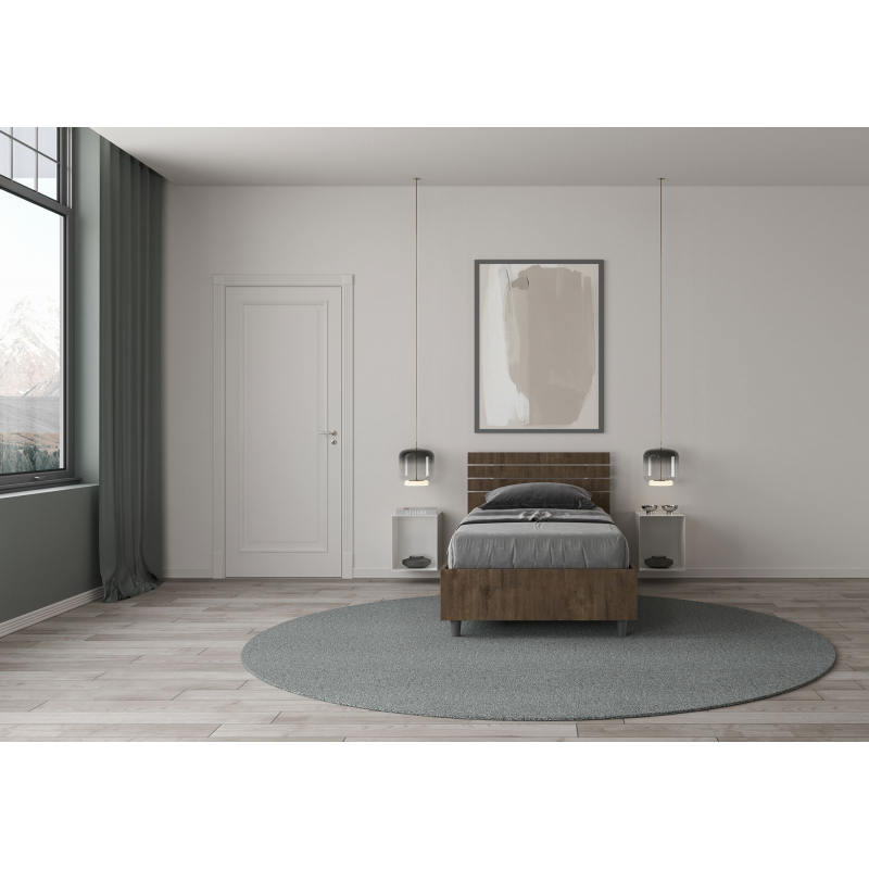 Letto Singolo 80x190 cm testata dritta con doghe Ankel