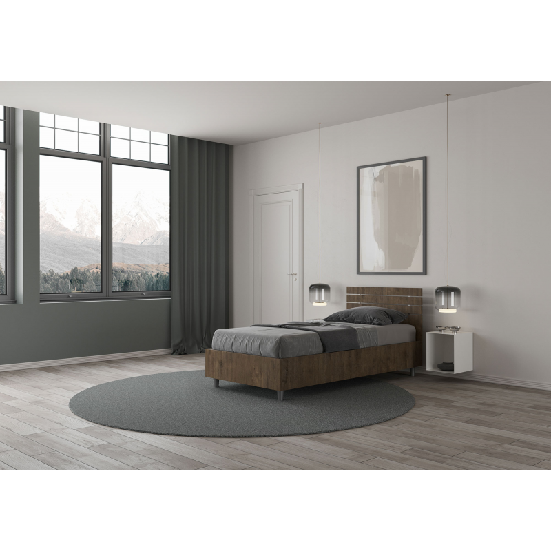 Letto Singolo 80x190 cm testata dritta con doghe Ankel