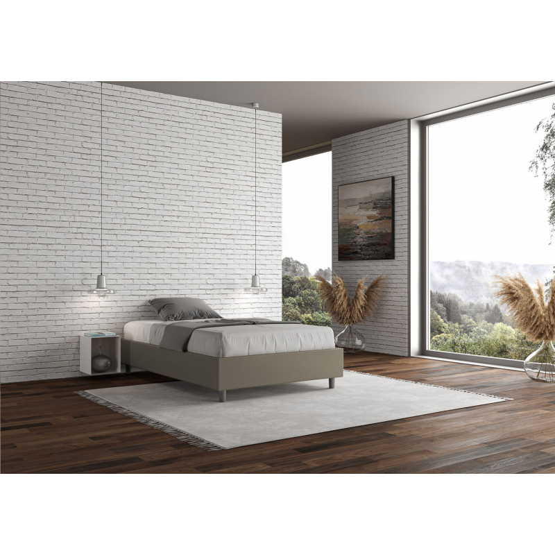 Letto Sommier imbottito 1 piazza e mezza 120x190 cm Azelia
