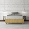 Letto Sommier imbottito 1 piazza e mezza 120x190 cm tessuto Aragona Azelia