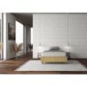 Letto Sommier imbottito 1 piazza e mezza 120x190 cm tessuto Aragona Azelia