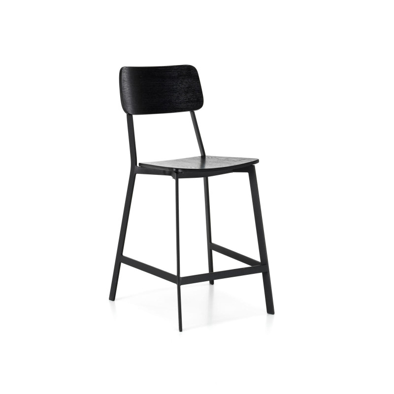 Set di 2 Sgabelli in legno Woody 51cm X 51.5cm H 97cm Stones