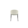 Set di 2 Sedie rivestita in tessuto easy-clean Gambe in metallo verniciato Medea 53cm X 60cm H 78cm Stones