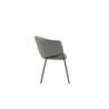 Set di 2 Sedie rivestita in tessuto easy-clean Gambe in metallo verniciato Medea 53cm X 60cm H 78cm Stones