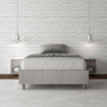 Letto Sommier imbottito 1 piazza e mezza 120x210 cm tessuto Aragona Azelia