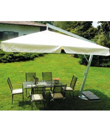 Zoom Ombrellone palo laterale Fibrasol silver Made in Italy 3x4