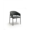 Set di 2 Sedie in tessuto easy-clean Gambe in metallo verniciato Maya 59.5cm X 54cm H 78.5cm Stones