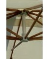 Ombrellone palo laterale Fibrasol wood Made in Italy - 300 x 400 cm