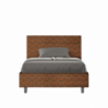Letto imbottito 1 piazza e mezza 120x190 cm tessuto Era Adele