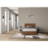 Letto imbottito 1 piazza e mezza 120x190 cm tessuto Era Adele