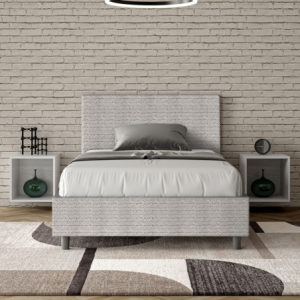 Zoom Letto imbottito 1 piazza e mezza 120x190 cm tessuto Aragona Adele