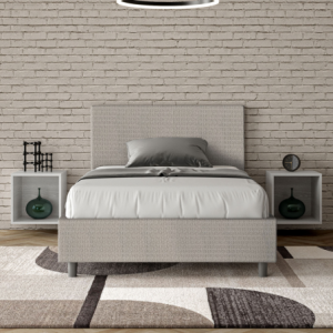 Zoom Letto imbottito 1 piazza e mezza 120x210 cm tessuto Labirinto Adele