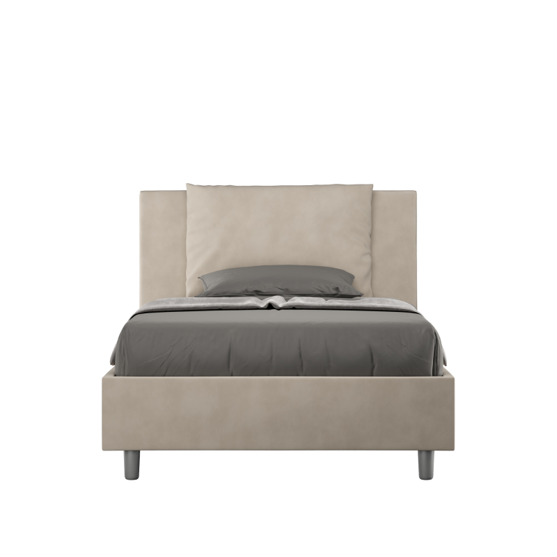 Letto imbottito 1 piazza e mezza 120x190 cm Antea